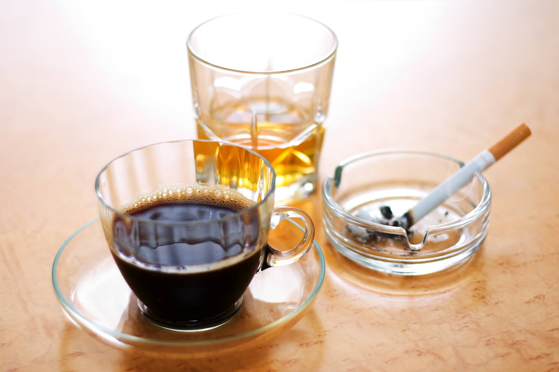 Cut back on alcohol and caffeine