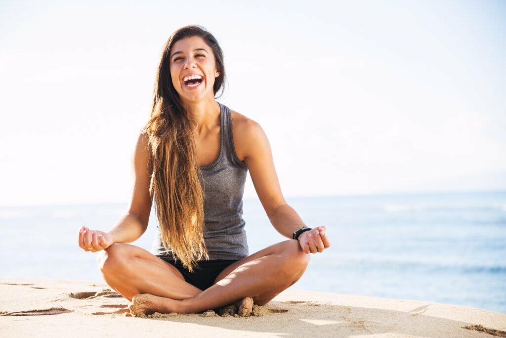 Morning Yoga Meditation by the Beach
