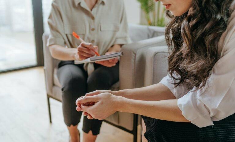 woman in counseling